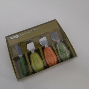 Tag Cheese Cutter Knife Set of 4 Summer Get-Togethers New
